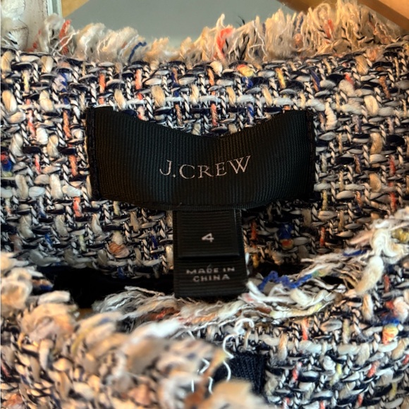 Jcrew Women Tweed Lady Jacket size 4, fits like a 2 - Picture 5 of 5